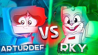 АРТУРДЕФ VS RKY! СРАВНЕНИЕ ЮТУБЕРСКИХ ДЕВАЙСОВ! МАЙНКРАФТ СКАЙ ВАРС