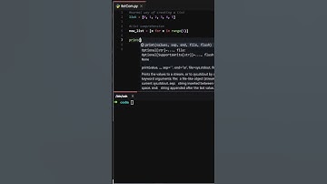List comprehension in Python #shorts