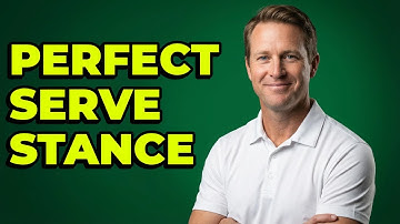 How to set up your feet for a badminton serve?