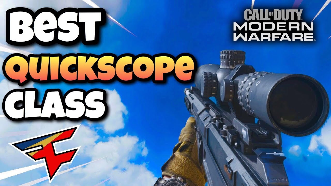 Best Modern Warefare Beta Quickscoping Class Ax 50 Sniping Class How To Quickscope Mw Beta Youtube