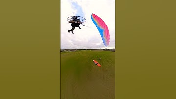 Low altitude spiral turn around a point #insta360 #paramotor #ppg