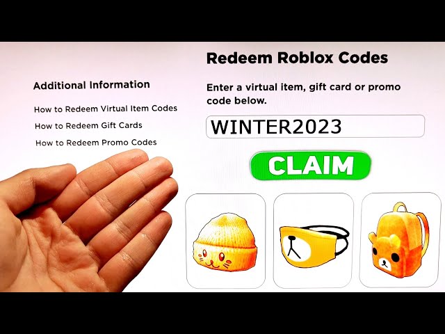 4 *NEW* Roblox PROMO CODES 2023 All FREE ROBUX Items in MARCH +