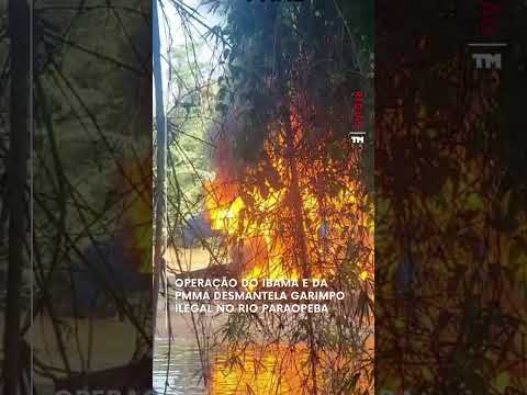Operação do Ibama e da PMMA desmantela garimpo ilegal no Rio Paraopeba