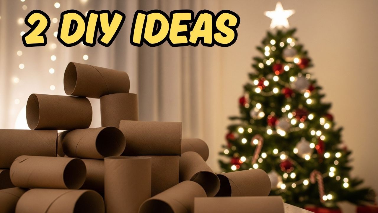 Amazing! 2 Recycling Craft Ideas ♻️ Christmas DIY Decor from Paper Rolls 🎄 Easy Handmade Tutorial
