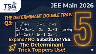 The Determinant Trick JEE Toppers Don't Want You to Know! 🤫 (Q5)