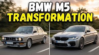 BMW M5 Transformation | Evolution von 1985 bis 2025 in 60 Sekunden