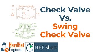 What is the difference between check valve and swing check valve? [SHORT]