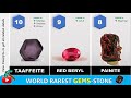 Most Rare Gem Stones ( By their Weight in gram )