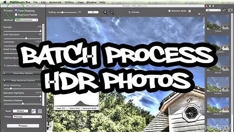 Batch Processing Multiple HDR Photos (Photomatix)