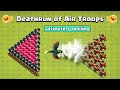 Deathrun of air troops in clash of clans  air troops vs air traps  clash of clans
