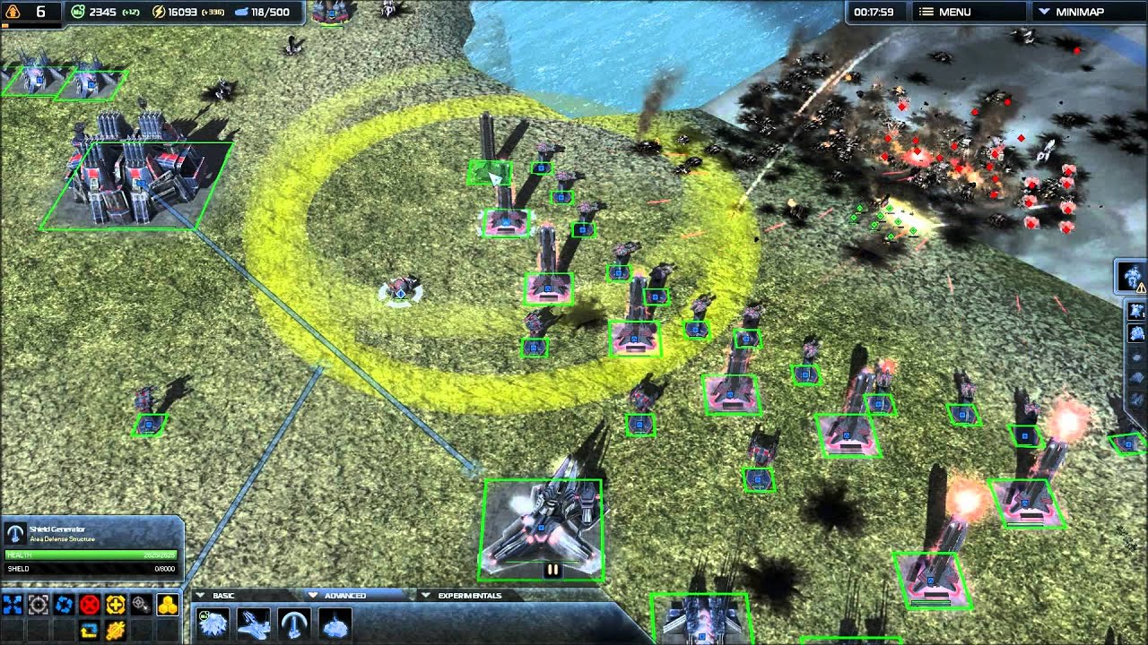 SupCom 2 2v2 VS HARD AI as Cybran P2.wmv