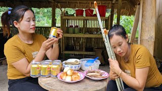 Pick watermelons and bring them to the market to sell - Cook a simple lunch l Lý Thị Sai