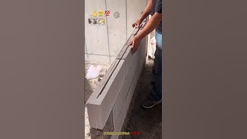 Good tip 👍- How to installing concrete block wall