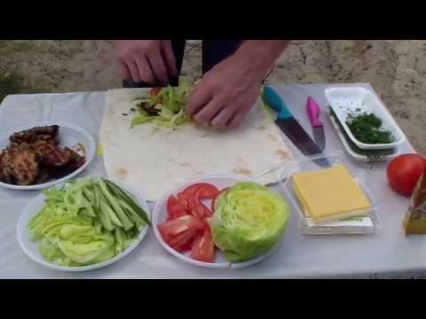 Видео рецепт Куриный шашлык в лаваше