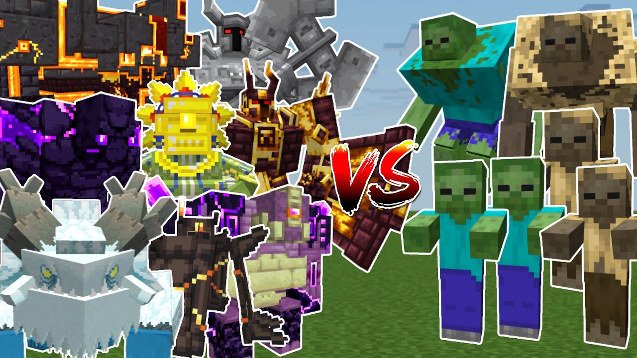 Ender Guardian (L_Ender 's Cataclysm) vs Mowzie's mobs