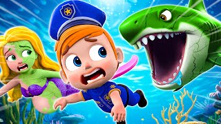 Zombie Shark Epidemic🦈🧟 Rescue Mermaid Zombie Pregnant | More Nursery Rhymes & Kids Song #LittlePIB