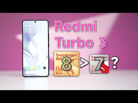 【Redmi Turbo 3性能测试】8真的大于7吗？8sGen3到底有啥不一样？