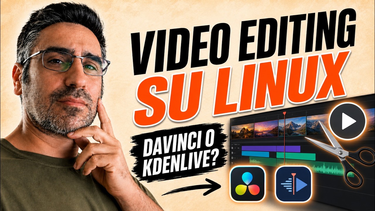 Thumbnail del video Video Editing su Linux: DaVinci Resolve, Kdenlive e Alternative