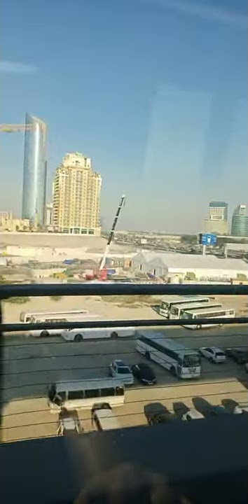 metro train ride from creek to burjuman station- Dubai