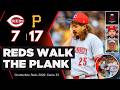 Reds WALK the plank, allow MLB RECORD 7 straight free bases to Pirates in blow out loss | Highlights