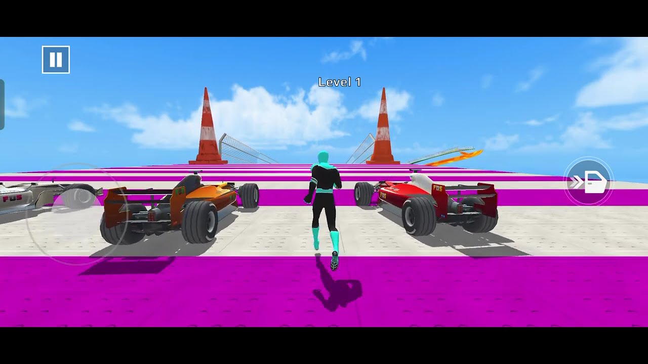 Ramp Red Super F1 Car Racing Flyover 3D Gameplay AndroidCar Stunts ...