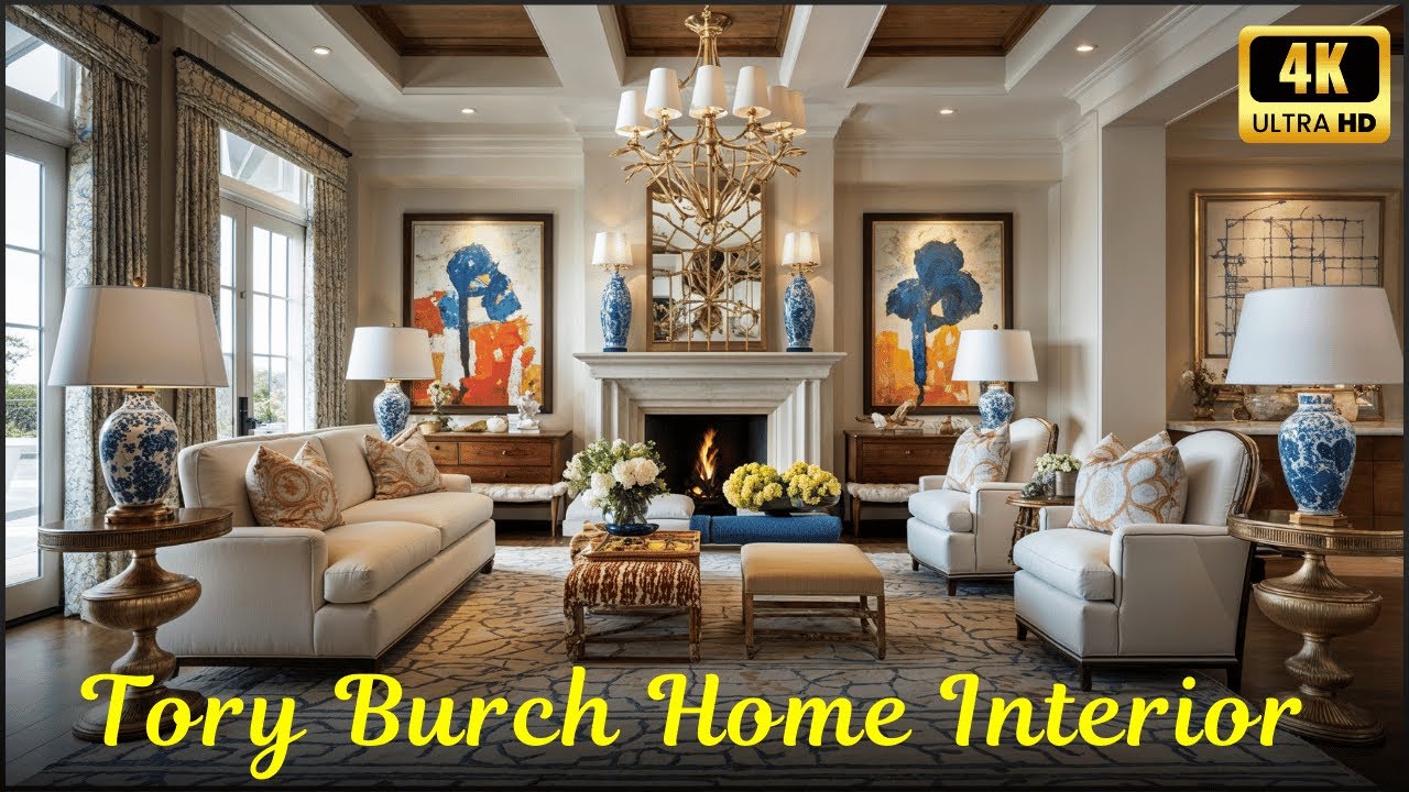 Tory Burch Home Interior Design | Glamorous Eclectic Style & Bold Color ...
