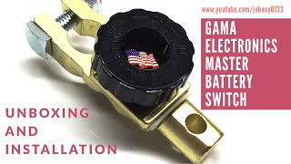 Gama Electronics Master Battery Switch, kill switch