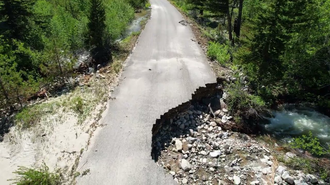 Flood Aftermath - East Rosebud Lake Road June 15, 2022