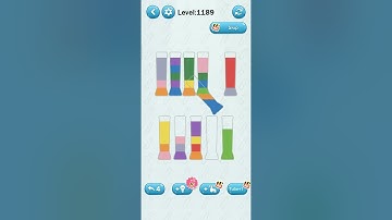 water sort puzzle game level 1189 Numpuz android ios games all level gameplay walkthrough gaming