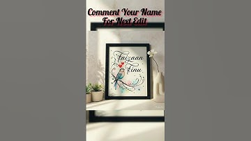 Frame name editing||#ytshorts#imagecreation#meta#ai#frame#nameart