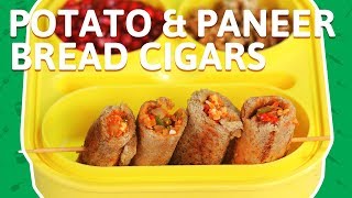 Aloo Paneer Bread Roll - Bread Roll with Paneer Stuffing - Bread Rolls For Kids Tiffin Box