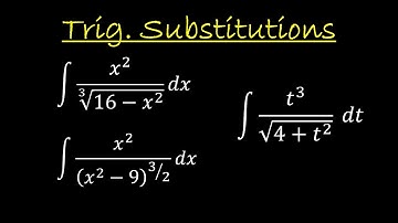 Trigonometric Substitutions - Completely Solved Problems