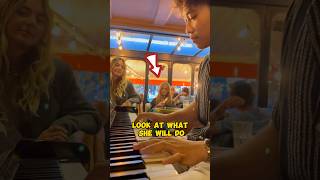 This girl starts to sing in the restaurant, EVERYONE WAS SHOCKED