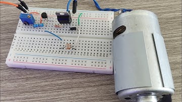 DC Motor Control using LDR Sensor & TIP120 Transistor
