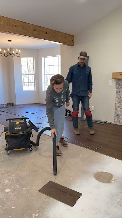 Home Transformation with Brown Luxury Vinyl Plank Flooring || Modin LVP Collection
