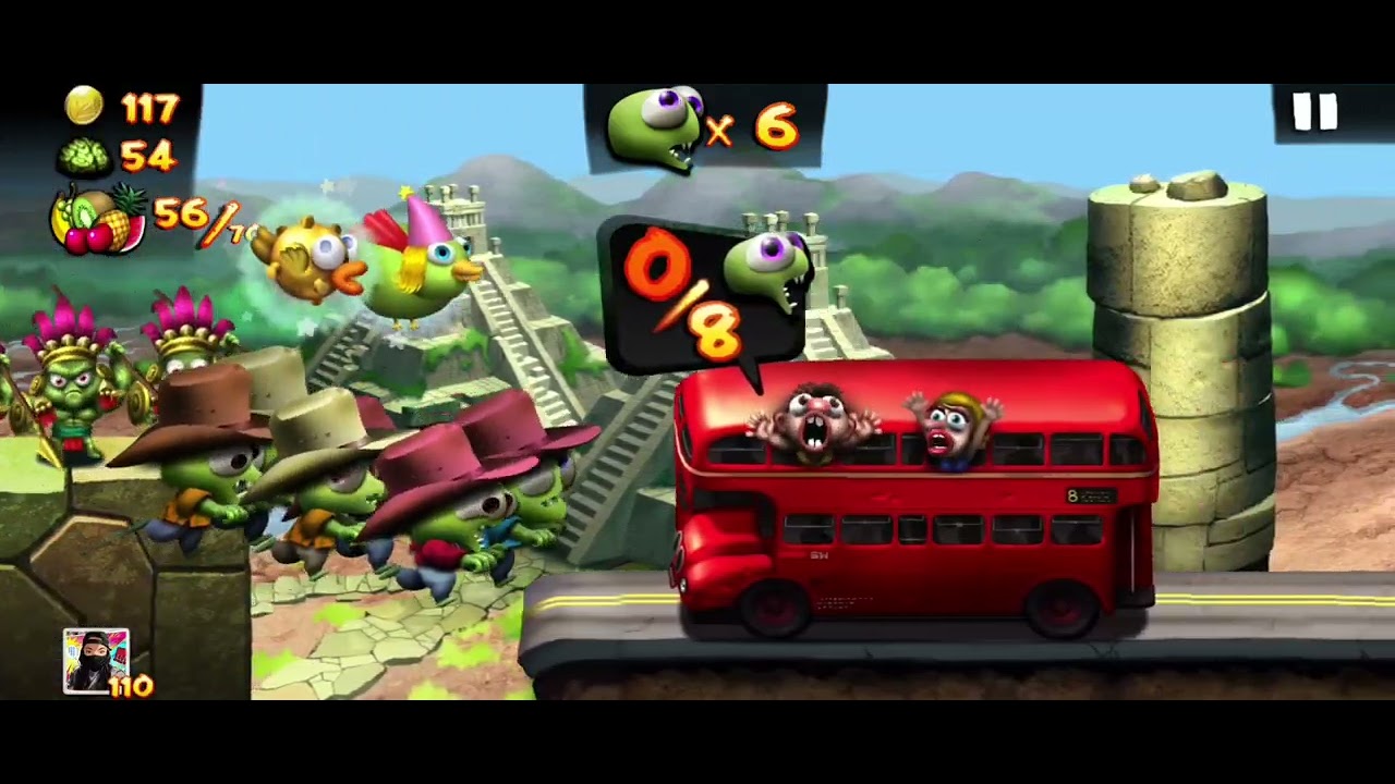 Zombie tsunami - cowboy zombies eat the fruits - YouTube