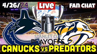 Nashville Predators vs Vancouver Canucks Live NHL Playoffs Live Stream