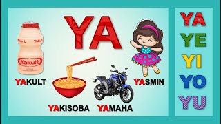 Família Silábica Da Letra Y Alfabetização Silabário Leitura E Imagens Ya Ye Yi Yo Yu