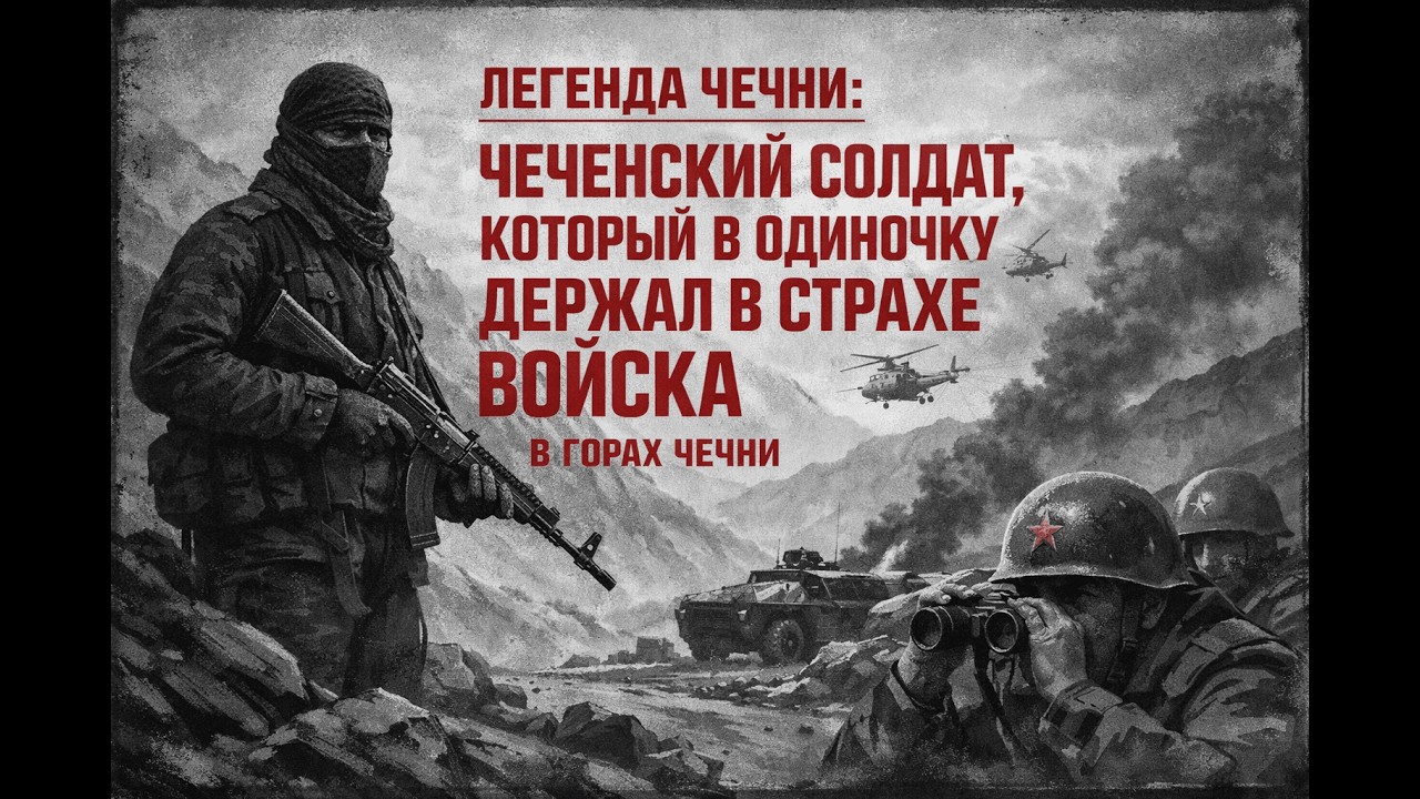 ЛЕГЕНДА ЧЕЧНИ: ЧЕЧЕНСКИЙ СОЛДАТ, КОТОРЫЙ В ОДИНОЧКУ ДЕРЖАЛ В СТРАХЕ ВОЙСКА В ГОРАХ ЧЕЧНИ