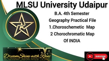 MLSU University B.A. 4th Semester Geography practical 🌏 File Part -11