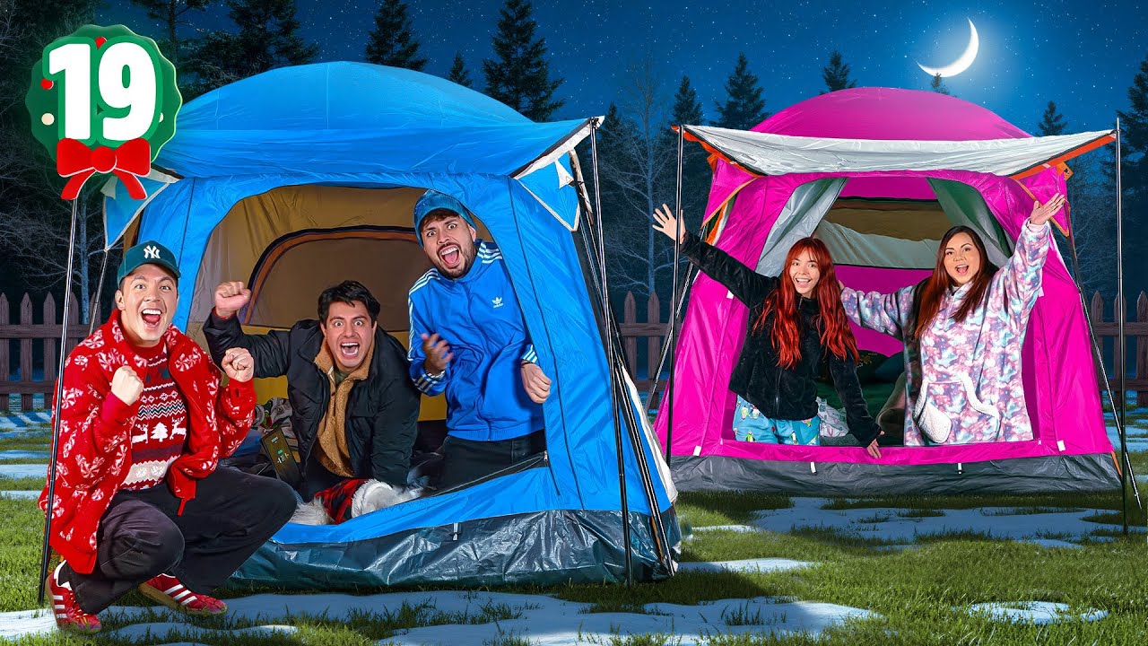 ACAMPAMOS UNA NOCHE EN EL JARDÍN DE NUESTRA CASA - VLOGMAS 19