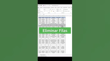 Eliminar filas en Excel #excelfunctions #excel #exceltips #tutorial #exceltricks #microsoft #office