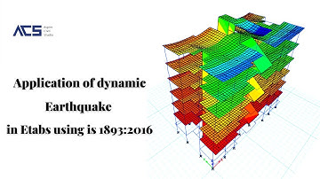 Application of dynamic earthquake in Etabs using IS 1893:2016 | Aspire civil studio