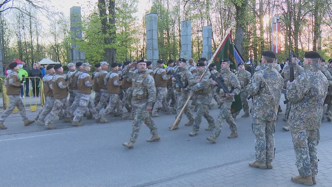 NBS militārās parādes ģenerālmēģinājums Jēkabpilī, 1. daļa