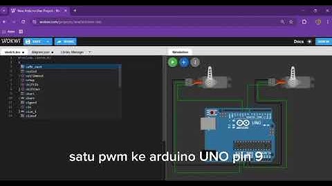 Simulator wokwi pemograman motor servo By:ReGu
