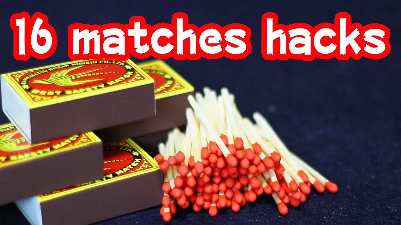 100均のマッチを使った16の便利ワザ 16 Lifehacks With Matches Youtube