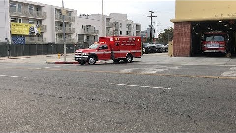 LAFD RESCUE 835 RESPONDING
