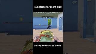 squad gameplay 1vs6 clutch interesting fight seen #shorts #bgmi #pubgmobile #pubg #gaming #ytshorts