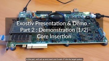 Exostiv Part 2: Core Inserter Demonstration
