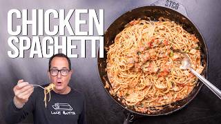 ONE PAN CHICKEN SPAGHETTI BUT DOES IT COMPARE TO THE ORIGINAL SAM THE COOKING GUY